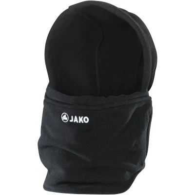 Neck warmer with cap
