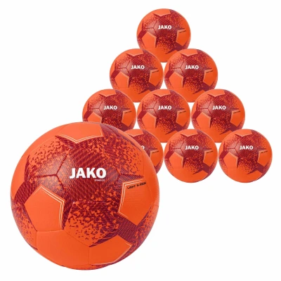 JAKO 10x Ballpack Light ball Striker 2.0 neon orange 350g