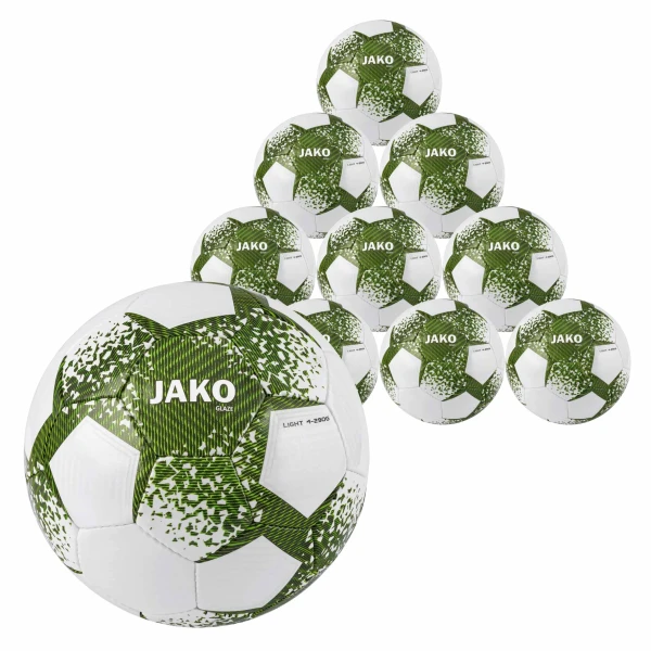 JAKO 10x Ballpack Glaze white khaki neon green 290g JAKO 10x Ballpack Glaze white khaki neon green 290g