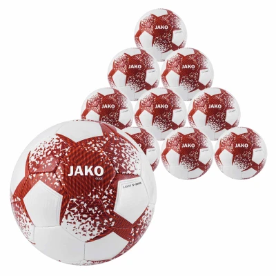 JAKO 10x Ballpack Lightball Glaze white burgundy 350g